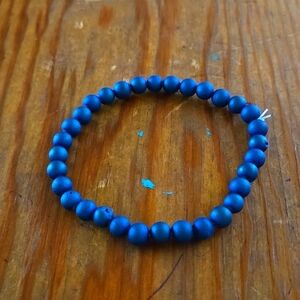 Blue Druzy Quartz bracelet A018